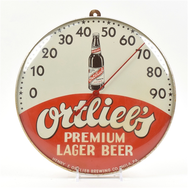 Ortliebs Beer 1950s Thermometer