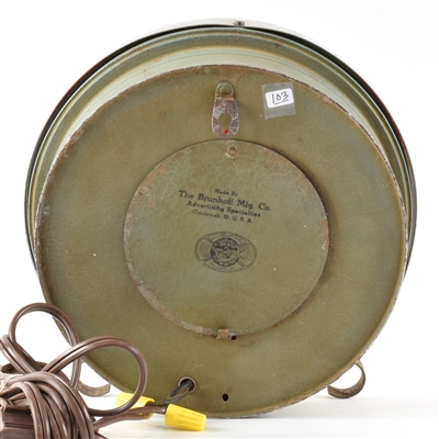 National Bohemian Beer 1950s Reverse Painted Exit Sign Lamp