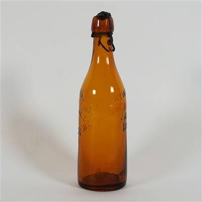 Hoyt Brothers Lynn Salem Mass Milwaukee Lager Beer Pre-Proh Blob Top Bottle