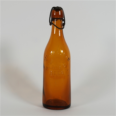 Hoyt Brothers Lynn Salem Mass Milwaukee Lager Beer Pre-Proh Blob Top Bottle