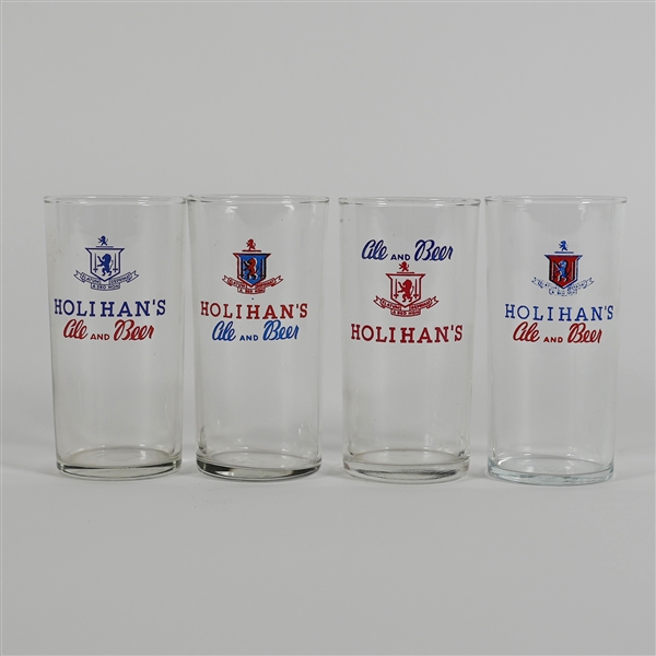 Holihans Ale Beer Set 4 Different ACL Glasses
