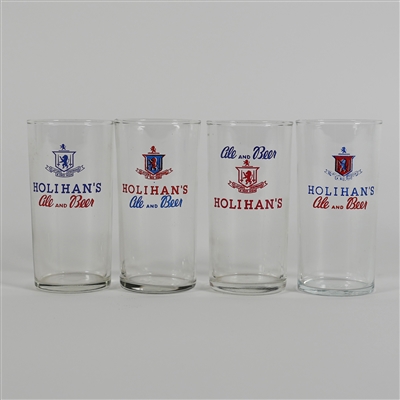 Holihans Ale Beer Set 4 Different ACL Glasses