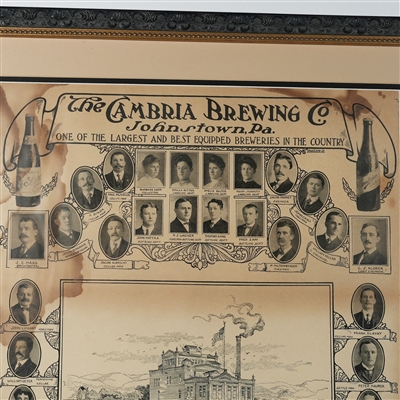 Cambria Brewing Johnstown PA Factory Scene Staff Sign