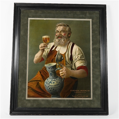 Clarksburg Brewing WEST VIRGINIA Pre-Prohibition Chromolithograph RARE