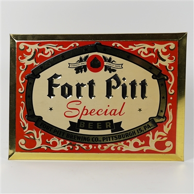 Fort Pitt Special Beer TOC Tin Over Cardboard Advertising Sign