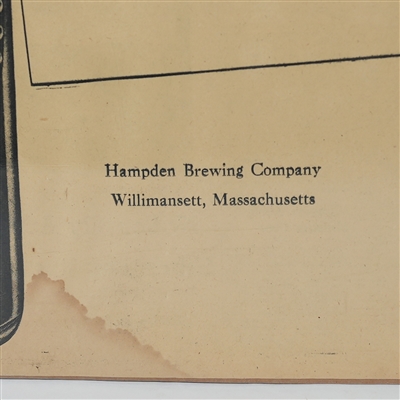 Hampden Mild Ale Dry Lager Beer Salute To Greenfield Paper Ad