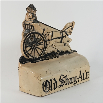 Old Shay Ale Painted Glass Back Bar Sign