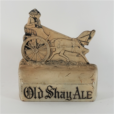 Old Shay Ale Painted Glass Back Bar Statue