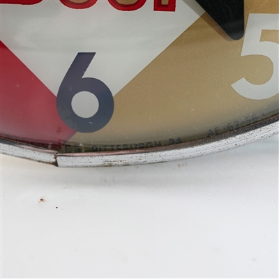 Duquesne Pilsener Beer Duke Prince  Pam Advertising Clock