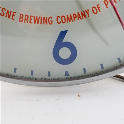 Duquesne Pilsener Hand High Prince Pam Clock CLEAN