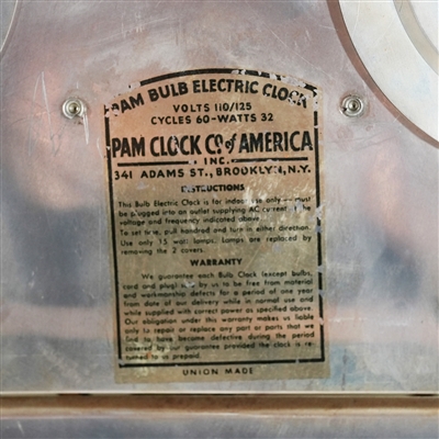Duquesne Pilsener Hand High Prince Pam Clock CLEAN