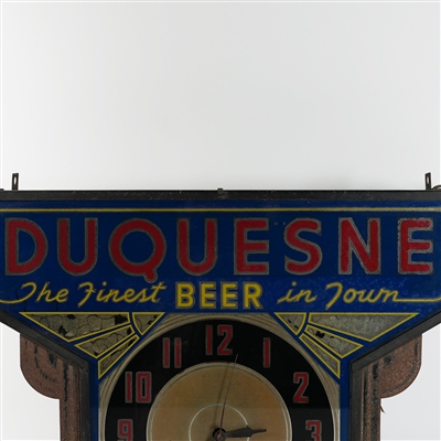 Duquesne Finest Beer In Town Deco Clock