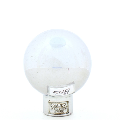 Old Fashioned Beer Tru Blu 1940s Enameled Chrome Ball Tap Knob SCARCE