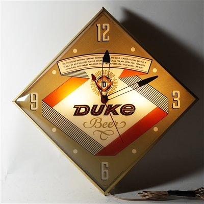 Duke Pilsener Diamond Pam Clock