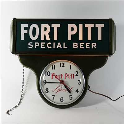 Fort Pitt Special Beer Illuminated Clock