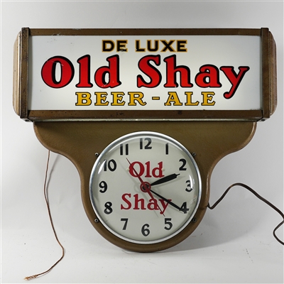 Old Say De Luxe Beer Ale Illuminated Teardrop Clock