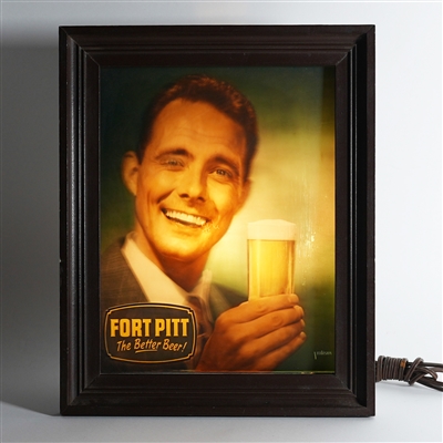 Fort Pitt Better Beer VilaVision Illuminated Sign SCARCE