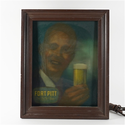 Fort Pitt Better Beer VilaVision Illuminated Sign SCARCE