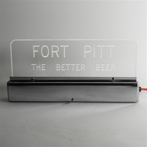 Fort Pitt The Better Beer Illuminated Etched Glass Sign