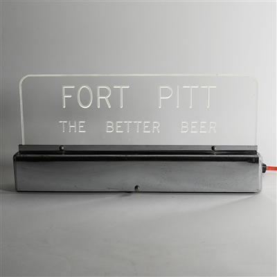Fort Pitt The Better Beer Illuminated Etched Glass Sign