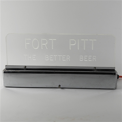 Fort Pitt The Better Beer Illuminated Etched Glass Sign