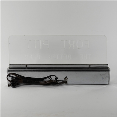 Fort Pitt The Better Beer Illuminated Etched Glass Sign