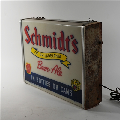 Schmidts Of Philadelphia Beer Ale In Bottles Or Cans Illuminated Sign