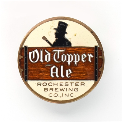 Old Topper Ale 1940s Enameled Tap Knob Insert