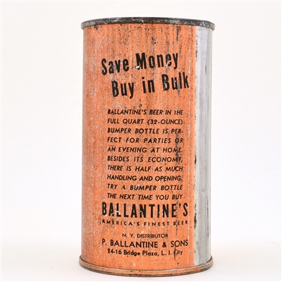 Ballantines Beer Flat Top BUY IN BULK 33-29