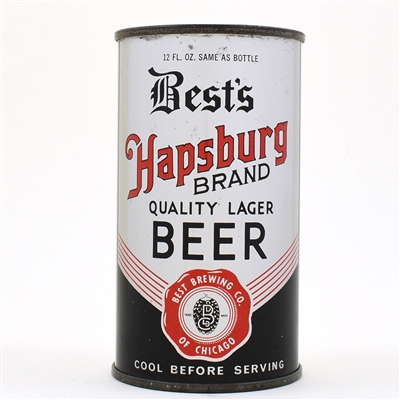 Bests Hapsburg Brand Beer Instructional Flat Top 80-19 OI 107