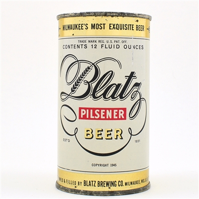 Blatz Beer Flat Top IRTP 39-7