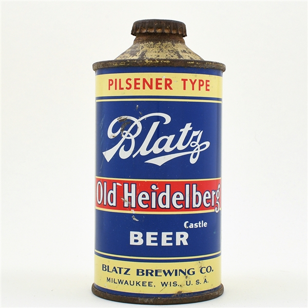 Blatz Old Heidelberg Beer Cone Top 153-20