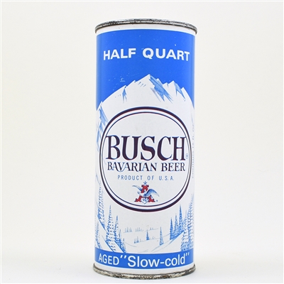 Busch Bavarian Beer 16 ounce Flat Top SLOW COLD ST LOUIS 227-16 VERY TOUGH