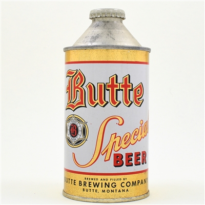 Butte Special Beer Cone Top STRAIGHT SEAM 156-8 SPARKLING