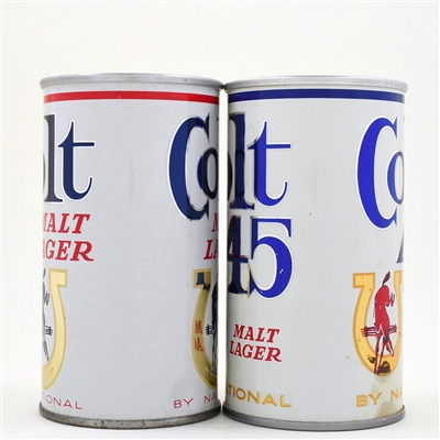 Colt 45 Malt Lager Liquor Stout Pull Tabs Lot of 6 Different BALTIMORE