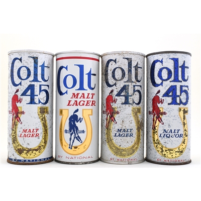 Colt 45 Malt Lager-Liquor Pints Lot of 4 Different