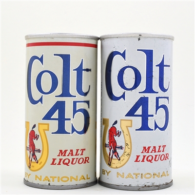 Colt 45 Malt Liquor 10 Ounce Fan Tabs Lot of 2 Different
