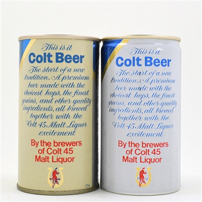 Colt Beer Pull Tabs Lot of 2 Different