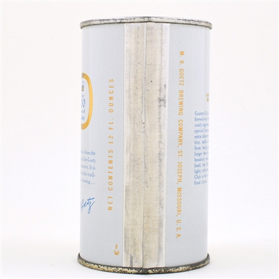 Country Club Malt Lager Flat Top GOETZ 51-37 MINTY