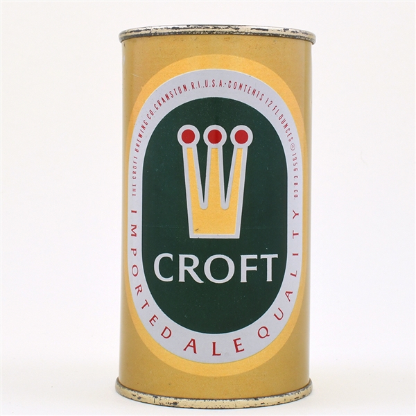 Croft Ale Flat Top SATIN ENAMEL GOLD 52-35 OUTSTANDING