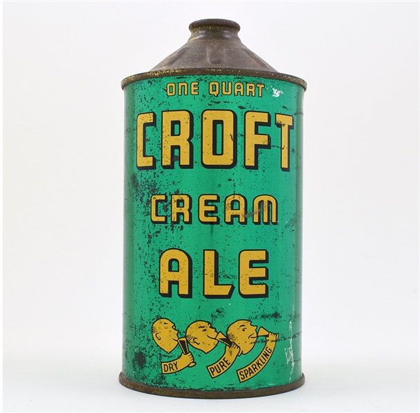 Croft Cream Ale Quart Cone Top 3 PRODUCTS 206-4