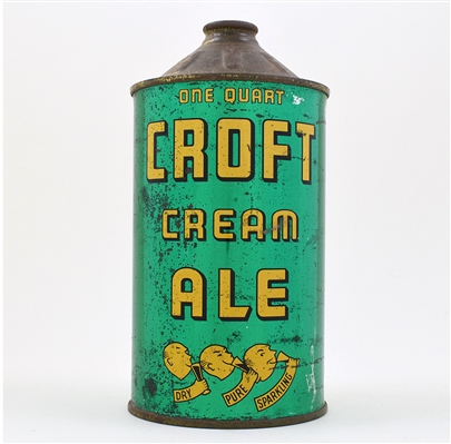 Croft Cream Ale Quart Cone Top 3 PRODUCTS 206-4