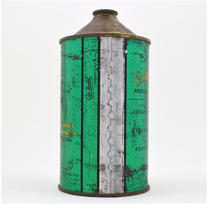 Croft Cream Ale Quart Cone Top 3 PRODUCTS 206-4