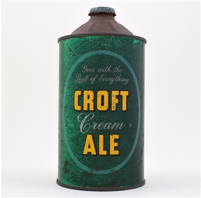 Croft Cream Ale Quart Cone Top IRTP 206-7