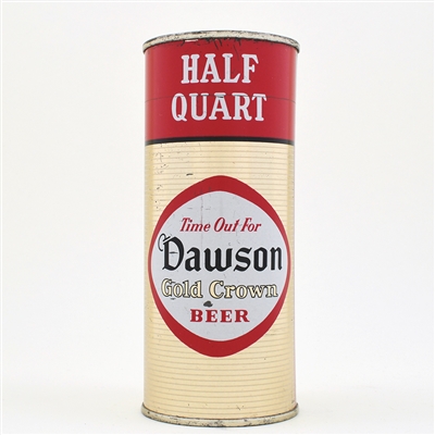 Dawson Gold Crown Beer 16 Ounce Flat Top 228-8 SHARP