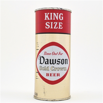 Dawson Gold Crown Beer 16 Ounce Flat Top 228-8 SHARP