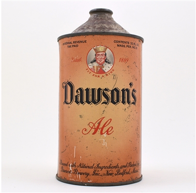 Dawsons Ale Quart Cone Top 206-13