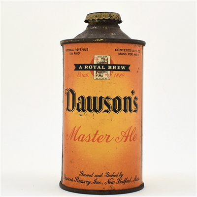 Dawsons Master Ale Cone Top 158-26