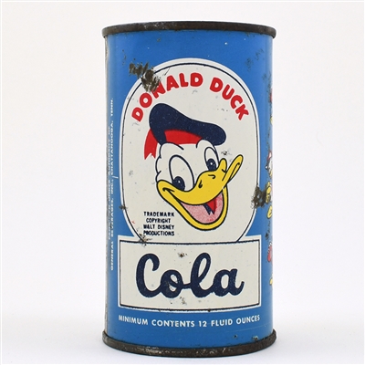 Donald Duck Cola Soda Flat Top SCARCE