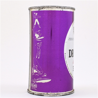 Drewrys Sports Flat Top PURPLE-WHITE OVAL LABEL UNLISTED